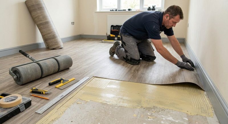 Sheet Flooring Installation in Rockwall, TX