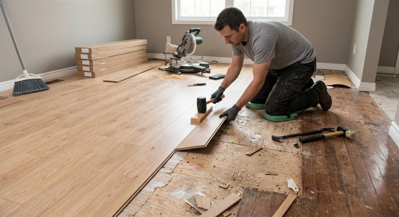 Laminate Floor Remodeling in Fredericksburg, VA