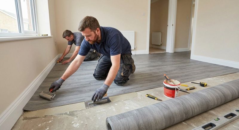 Sheet Linoleum Installation in Granbury, TX